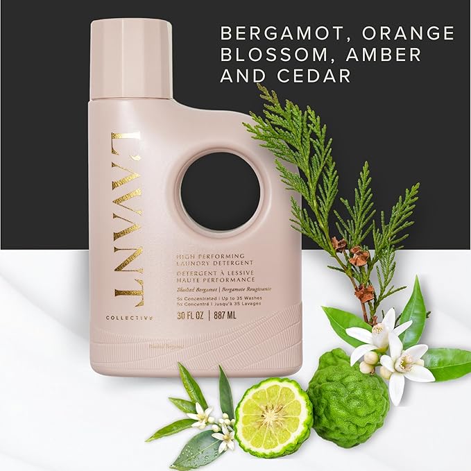 L'AVANT Collective High Performing Laundry Detergent Soap | Luxury Cleaning & Powerful Odor Defense Liquid Ultra Concentrated Professional Wash 30 Oz (30 Fl Oz (Pack of 1), Blushed Bergamot)