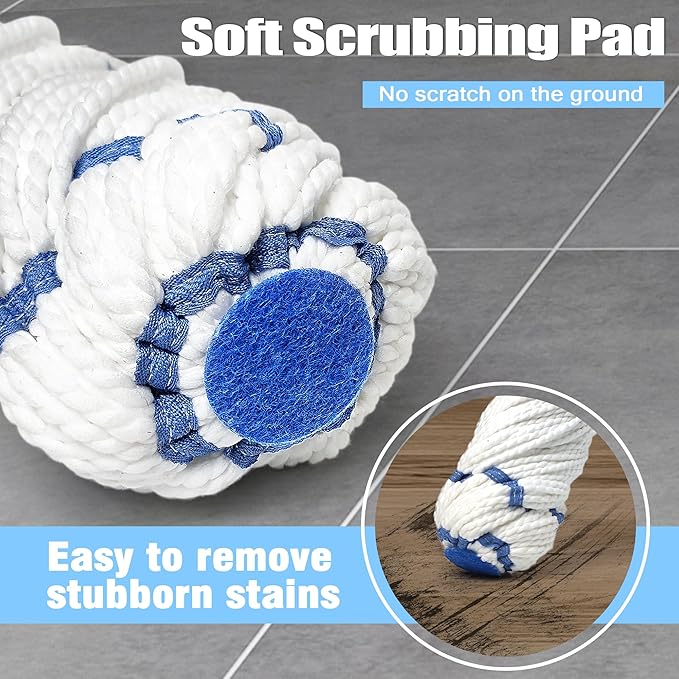 NEWE Self Wringing Twist Mop for Floor Cleaning (Mop Head)