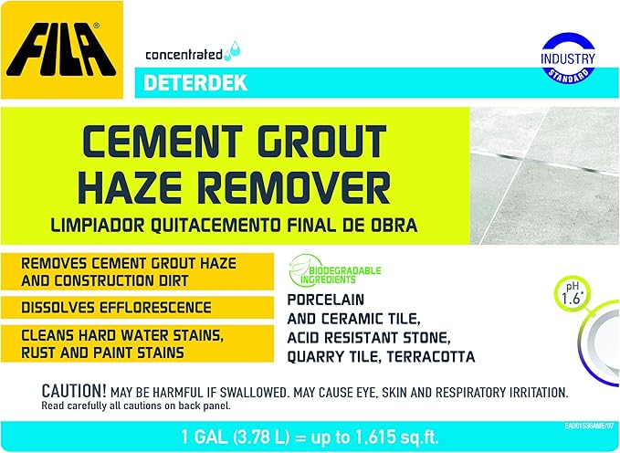 FILA Surface Care Solutions, DETERDEK PRO Cementitious Grout Haze Remover, 1 GAL