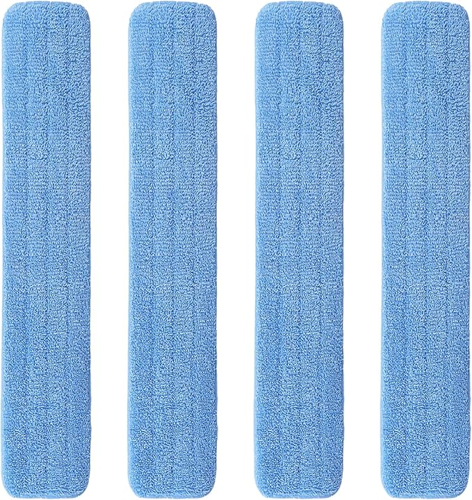 48" Microfiber Pad for Rubbermaid Commercial 48 Inch Mop Head - 4 Pack Replacement Wet & Dry Commercial Reusable Cleaning Mop Refills Fit for Any Microfiber Flat Mop System 48"