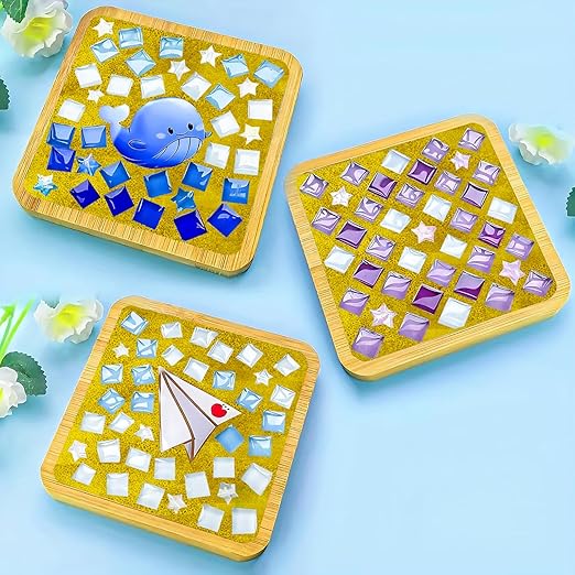 OOTDART Mosaic Crystal Grout, Mosaics Tile Tools, Mosaic Tile Accessories – Essential for Handmade Grouting and Perfect for DIY Craft Projects (Yellow, 4.5oz)