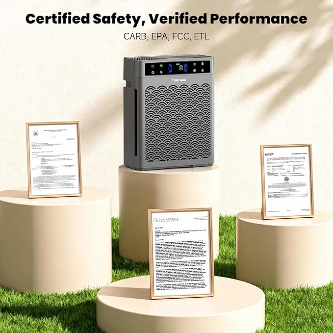Air Purifiers for Home Large Room Up to 2200 Ft², HEPA Air Purifier for Home with Washable Pre-Filter, Fragrance, Air Cleaner for Pet Hair in Bedroom, Dorm Room, Office