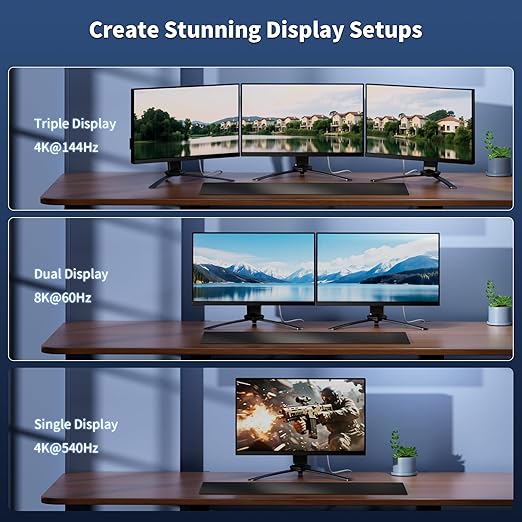 240W for Thunderbolt 5 Cable Right Angle 3.3 ft, 120Gbps Bandwidth, 80Gbps, Dual 8K, 4K 540Hz, Triple 4K 144Hz for iPhone 17, Thunderbolt 4, USB4, SSD, MacBook M4 Pro, Dock, eGPU, Mac mini M4 / M4 Pro