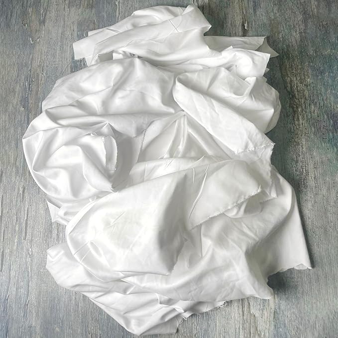 SupremePlus Recycled White Sheeting Cleaning Rags (25 lbs. Box) – Lint Free White Cotton Cloths for Manufacturing | Automotive | Janitorial | Shop Rags Bulk - Multipurpose