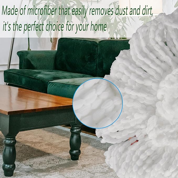 Microfiber Spin Mop Refills，8 Pack Mop Replacement Heads，Spinning Mop Replace Head for Deep Cleaning All Hard-surfaced Floors