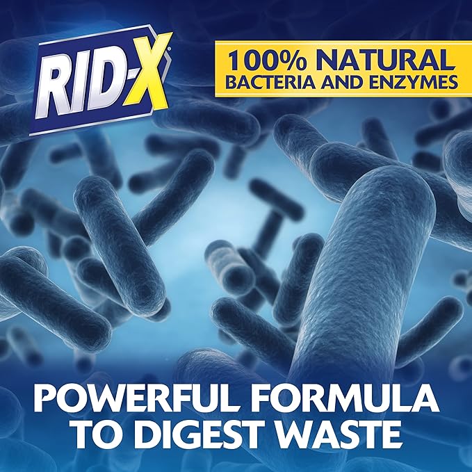 RID-X Septic Treatment, Septic Tank Treatment, 3 Month Supply Of Powder, 29.4 oz