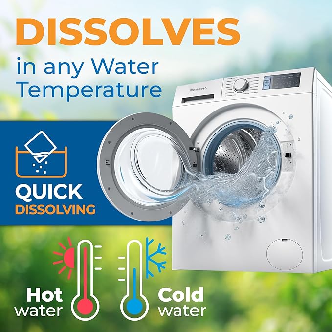 Gull Living Laundry Detergent Sheets For Travel - Eco-Friendly, Plant-Based Hypoallergenic Laundry detergent - Dissolves Quickly, Removes Stains & Odors - Laundry Soap Sheets - Fragrance Free 10 Loads
