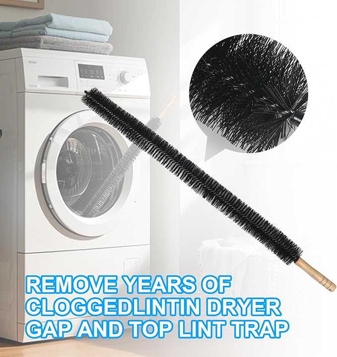 26 Inch Dryer Vent Cleaner Brush - 660mm Clothes Dryer Lint Vent Trap Cleaning Brush, Flexible Lint Remove for Household Dust Cleaning