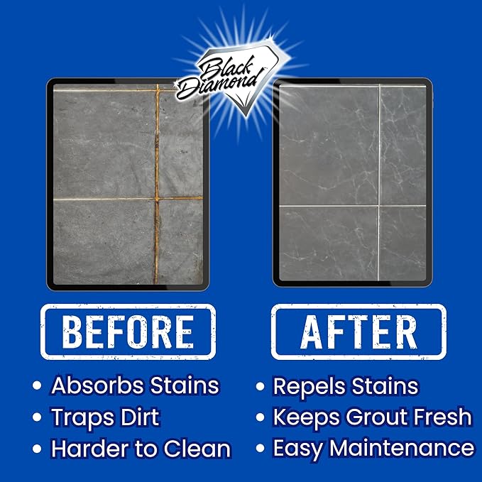 ULTIMATE GROUT SEALER – Professional Strength Tile, Stone & Grout Protection for Showers, Floors & Backsplashes | Easy-Clean, Stain & Moisture Repellent – Low Odor Contractor Grade (Quart)