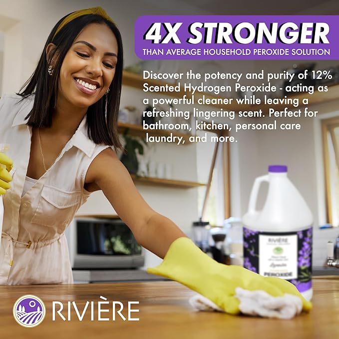 Rivière 12% Scented Hydrogen Peroxide, Gallon, Lavender