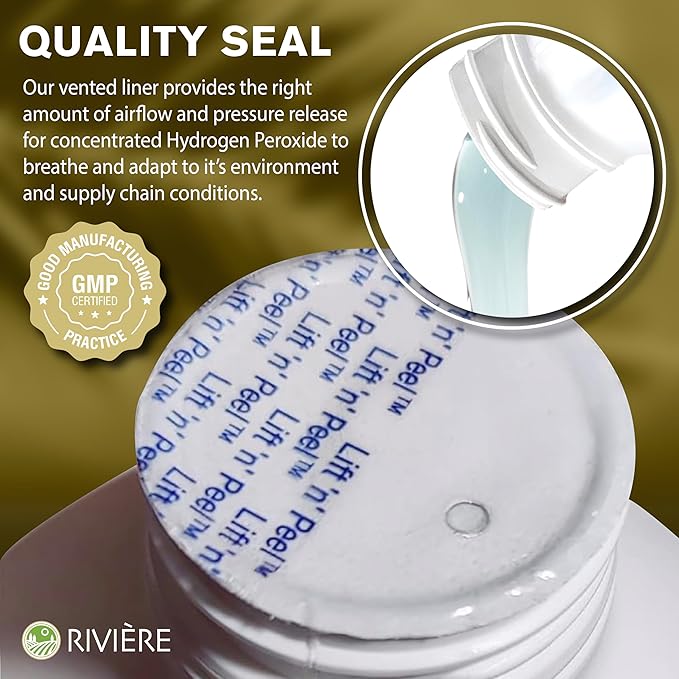 Rivière 12% Hydrogen Peroxide, 2 Gallons
