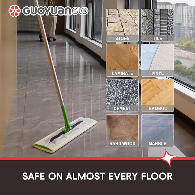 XL Dry Sweeping Cloths Compatible with XL Flat Mop X Large Disposable Mop Cloth for Floor Mopping and Cleaning,9.84x17.32 inch,90 Counts