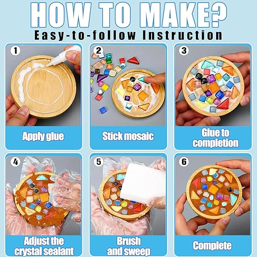 OOTDART Mosaic Crystal Grout, Mosaics Tile Tools, Mosaic Tile Accessories – Essential for Handmade Grouting and Perfect for DIY Craft Projects (Orange Red, 8.8oz)
