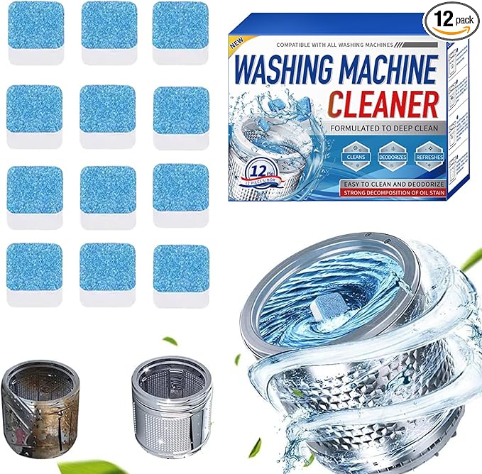 Washing Machine Cleaner Powder, 2025 Best Deep Clean for Front or Top Load Washers, Inside Drum and Laundry Tub Seal, HE Washer Cleaning Solution for Long-Removes Odor (36)