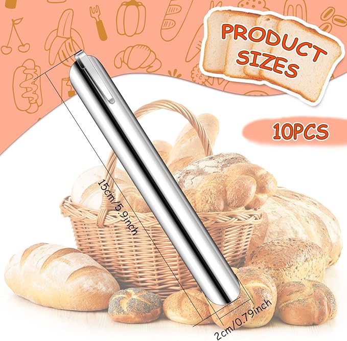 Chumia Crumbers for Servers, Table Crumb Sweepers Bread Cleaner Stainless Steel Table Crumbers for Tablecloth in Restaurants and Homes, Servers, Waiters, Waitresses Tool Accessories(Silver,10)