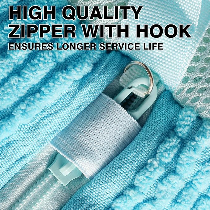 Shoe Washing Machine Bag Upgrade Version Laundry Shoe Bag for Washer and Dryer 100% Safe and Easy Shoe Cleaning 1 Pair (Blue, One Size)
