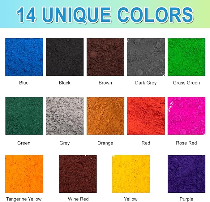 GOODTAKE 5 Pounds Bulk Concrete Pigment, Rose Red Iron Oxide Pigment Powder, Concrete Cement Dye Color Powder for Pastel Tile Paint Cement Mortar Grout (Rose Red, 5 Pounds)