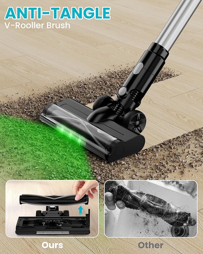 ZEXAPE Cordless Vacuum Cleaner for Makita 18V Battery, 7-in-1 Lightweight Stick Vacuum with HEPA Filter, 35KPA Suction, 350W Brushless Motor, 3 Modes for Floor, Carpet, Car(Battery Not Included)