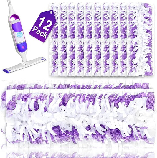 12 Pack Disposable Mopping Replacement for Swiffer Mop Pads for Swiffer PowerMop,Compatible with Swiffer Power Mop Refills Multi-Surface for Floor Cleaning