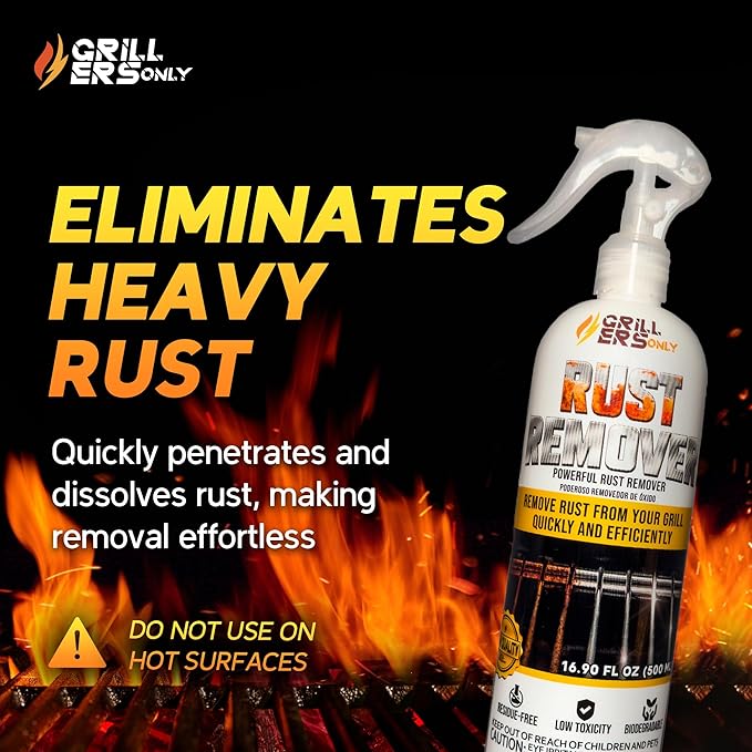 2-Pack Rust Remover 17.6 fl oz | Removes rust and restores carbon steel and cast iron surfaces