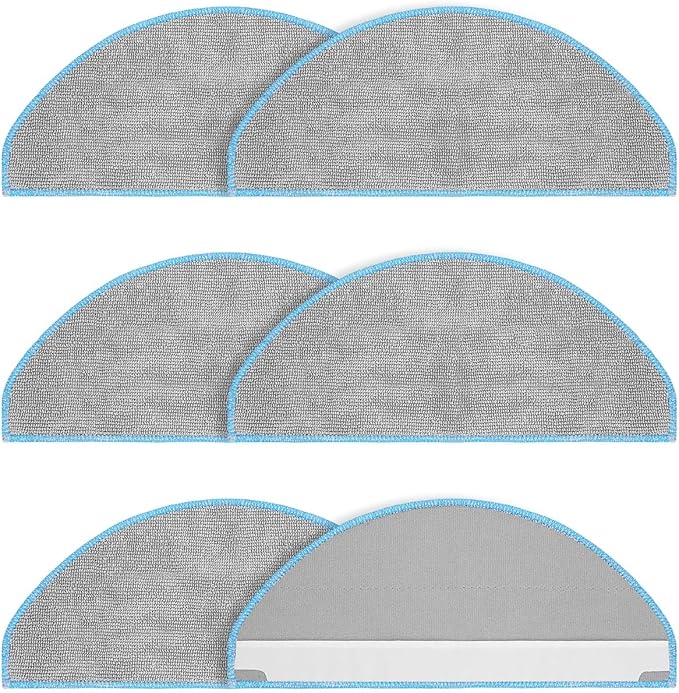 DR DAPPER Mop Replacement Compatible with iRobot Roomba Combo Essential Y0140/ Roomba 105 Combo / Y0110 / Q011 / Q012 / Q052, 6 Pack Absorbent Microfiber Pad for Robot Vacuum Replacement Parts