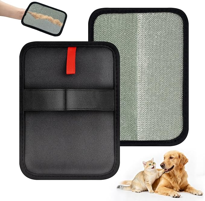 Deisunpet 2 Pcs Newly Upgraded Electrostatic Pet Hair Removal Glove,Magic Brush Pet Hair Remover for Cats & Dogs,Reusable Pet Hair Remover Gloves for Couch Carpet Car Seat Laundry