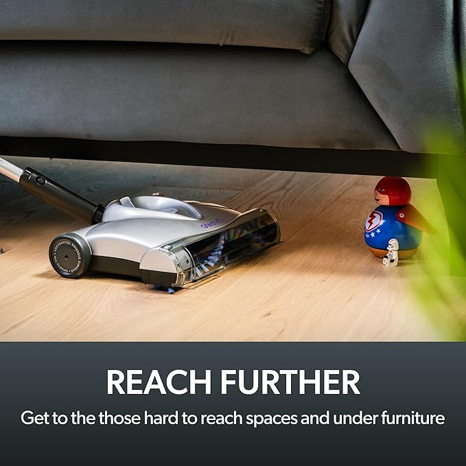 Gtech SW02 Cordless Lithium Carpet and Hardwood Floor Sweeper - Cordless Adjustable Vacuum - Up to 60 Minutes of Runtime - Rechargeable 7.2v Li-ion Battery - Lightweight (3.5 lbs.)