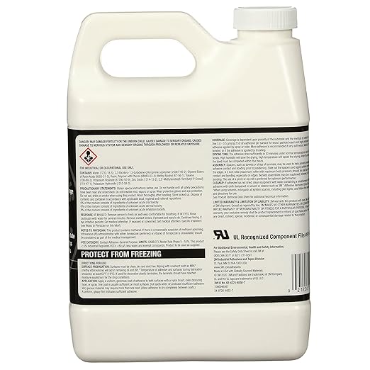 3M Fastbond Contact Adhesive 30NF, Neutral, 1 Quart Can