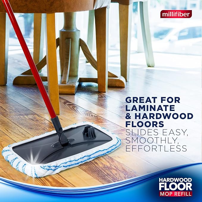 Millifiber Microfiber Mop Refills 15x8 Inches, 3-Pack (Mop is Not Included)