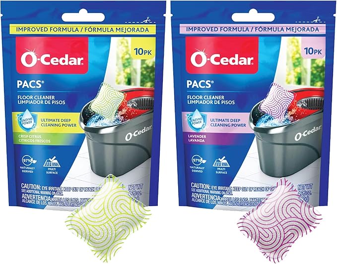 O-Cedar 2 Easywring Refills + 1 Citrus and 1 Lavender PACS (Variety Pack)