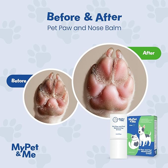MyPet&Me - Paw and Nose Balm for Dogs & Cats - 6g | Lick-Safe Dog Balm for Paws and Nose | Moisturizing & Soothing Pet Paw Balm for Dry, Cracked Pads | Gentle & Natural Dog Foot Balm