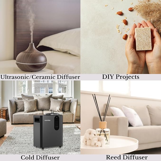 Scentia W Magic Hotel Diffuser Refill Oil Inspired by W Signature Hotel - 500 mL 16.9 fl oz - Fragrance Oil Blend Bergamot, Lemongrass & Jasmine for HVAC Diffuser