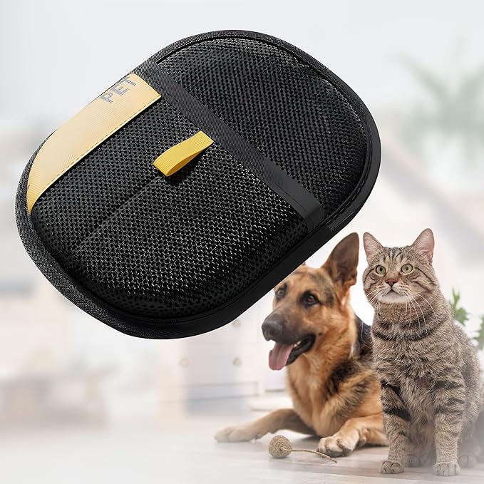 TIKITAKA FTG Pet Hair Removal Glove, 2025 New Upgrade Efficient Pet Grooming, Electrostatic Glove for Cats and Dogs, Reusable Pet Hair Remover Glove (2)