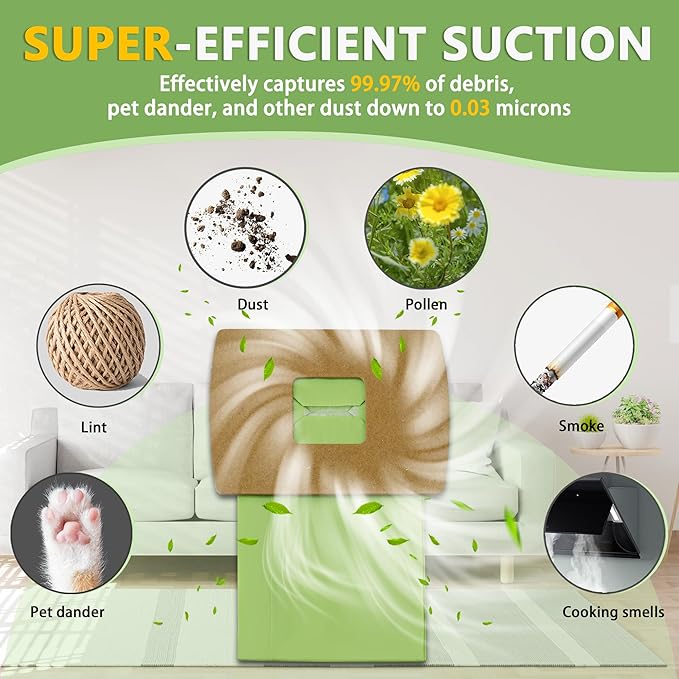 PKBB12DW Type BB Compact Canister Vacuum Bags Replacement for Oreck XL Buster B Canister Handheld Vacuum Cleaner BB180 BB280 BB850 BB870 BB900 BB1000 MV160 CC1600, 10 Pack