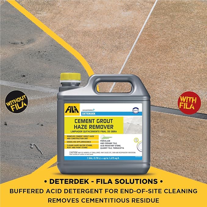 FILA Surface Care Solutions, DETERDEK PRO Cementitious Grout Haze Remover, 1 GAL
