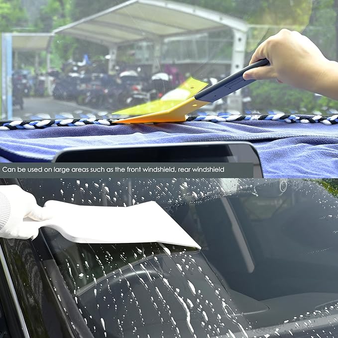 EHDIS Vinyl Wrap Tool Kit with Window Tint Bulldozer Squeegee Long Handle Scrubber Paddle Squeegee,Small Quarter Window Scraper for Car Wrapping,Graphics,Decal Installation