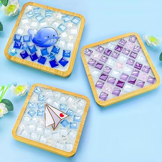 OOTDART Mosaic Crystal Grout, Mosaics Tile Tools, Mosaic Tile Accessories – Essential for Handmade Grouting and Perfect for DIY Craft Projects (Translucent, 17.5oz)