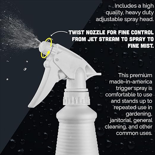 MaxTite 70% Isopropyl Alcohol (1 Gallon (4 Pack, 32 fl oz) - Includes Heavy-Duty Spray Nozzle - Made in USA