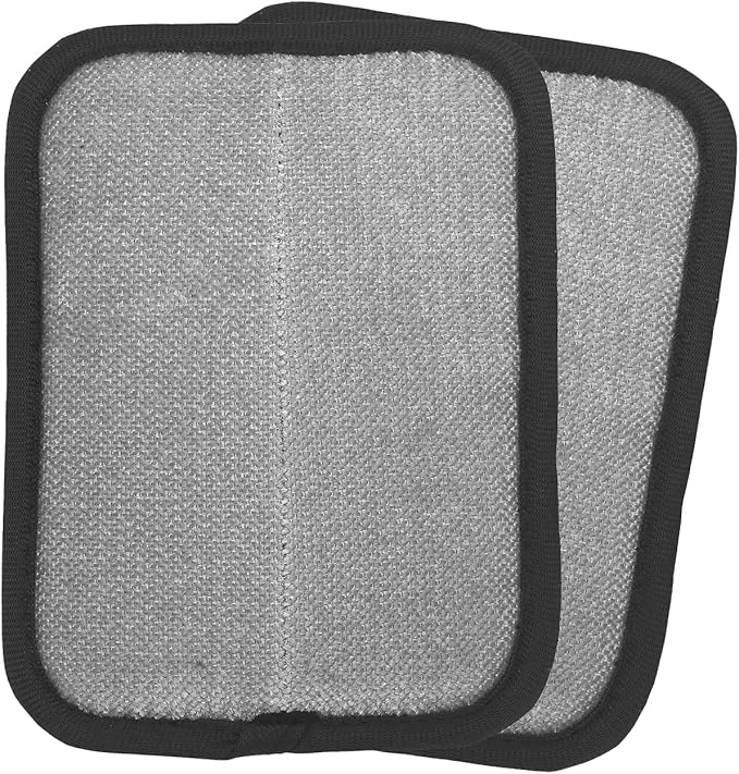 Pet Hair Remover, Reusable Electrostatic Velvet Lint Cleaner for Furniture, Carpet, Clothes, Couch, Black, 2-Pack