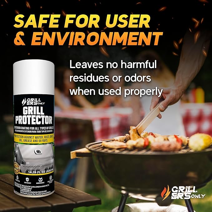 2-Pack Grill Protector Ceramic Coating 14.8 fl oz | UV & Water-Repellent Exterior Shield for Metal Wood & Plastic