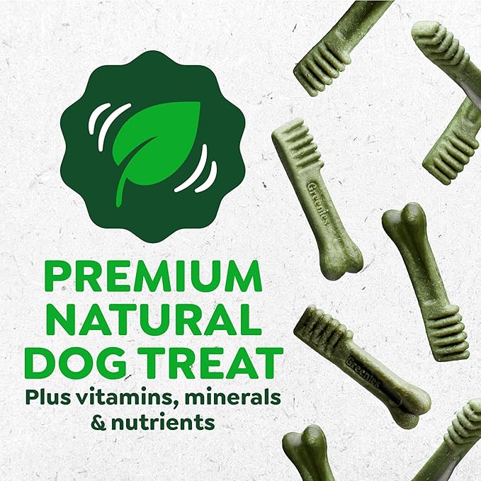 Greenies Veterinarian-Recommended Adult Natural Dental Dog Treats Petite Size, Original Flavor, 12 oz. Pack, 20 Count