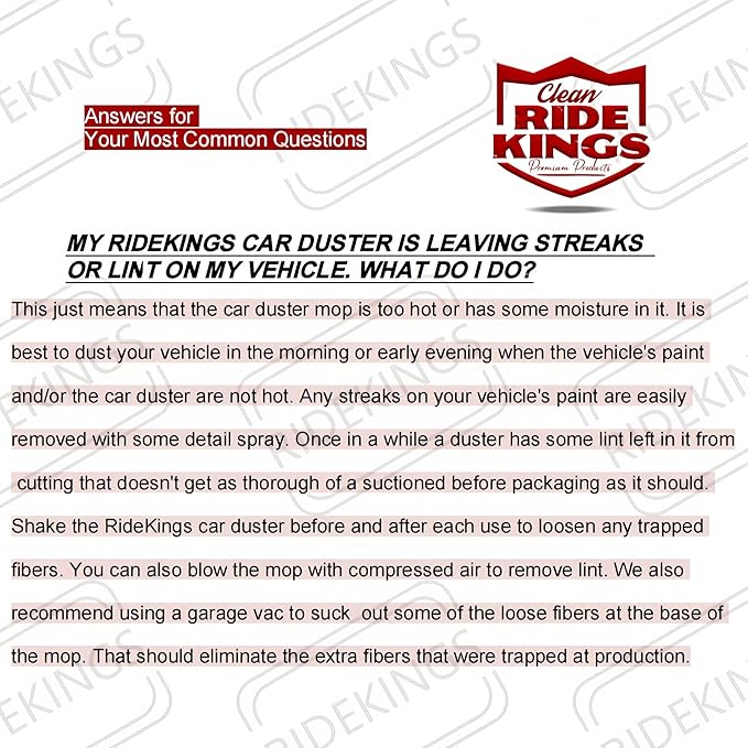 RideKings Car Duster Exterior Scratch Free, Wax Cotton Auto Dust Remover with Extendable Handle, Car Cleaning Brush for SUV, Truck & RV