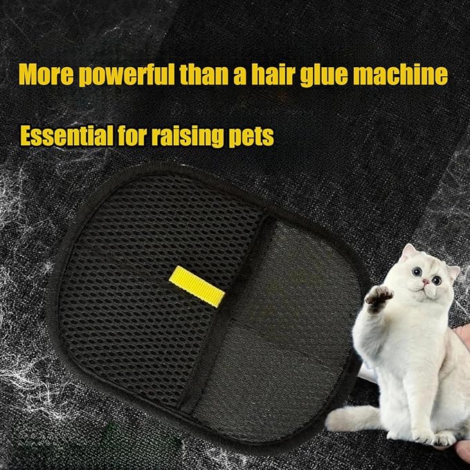 OYXYIGOUCL 1 Pcs Pet Hair Remover Electrostatic Gloves，Pet Hair Removal Glove,Electrostatic Pet Hair Remover Gloves for Furniture, Carpet, and Car Seats - Reusable Pet Grooming Tool (1)