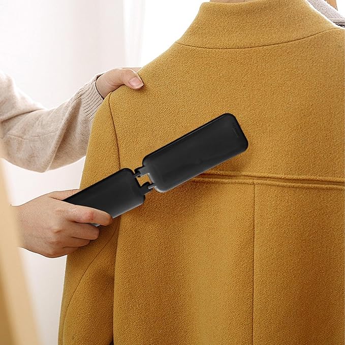Foldable Travel Lint Brush - Reusable Portable Clothes Cleaner, Compact Fabric Remover | Small Pet Removal Tool, Multifunctional Dust Brush for Baby Clothes, Pet, or Daily Use, Gentle a