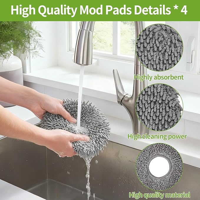 YHYXMMKK 18 Pcs Roomba Plus 405/505 Combo Replacement Parts Kit,Include 2 Main Brushes, 4 Mop Pads, 4 HEPA Filters,3 Dust Bags,4 Side Brushes,1 Cleaning Tool, for Home Vacuum
