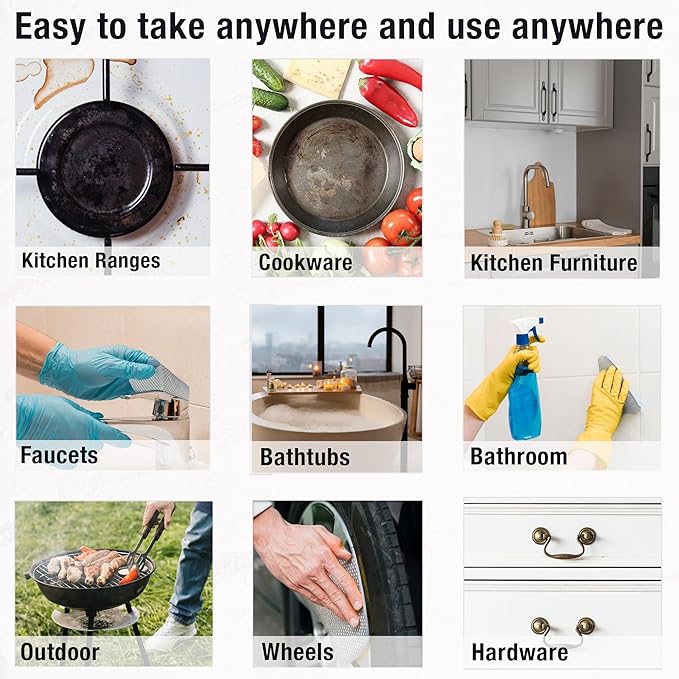 Daily Dish Scrubber Sheet Non-Scratch Household Disposable Cleaning Sponges | Recyclable, Eco-Friendly & Perfect for Kitchen, Home Cleaning and Outdoor Use (3, Mix)