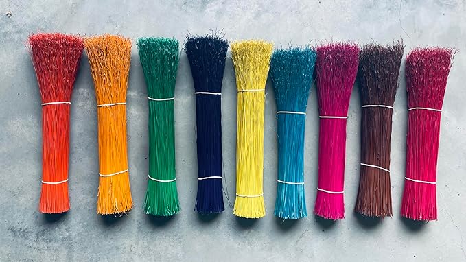 Craft Broomcorn 20" 1 Pound outsides/hurl (1 Pound, Teal)
