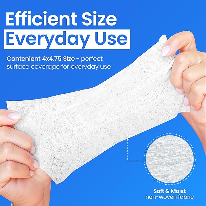 Safe n’ Simple Adhesive Remover for Skin - 50 Individually Wrapped Large 4"x4.75" Alcohol Adhesive Remover Wipes - Medical Isopropyl Alcohol Pads - Gentle Adhesive Removal Wipes for Bandages & Ostomy