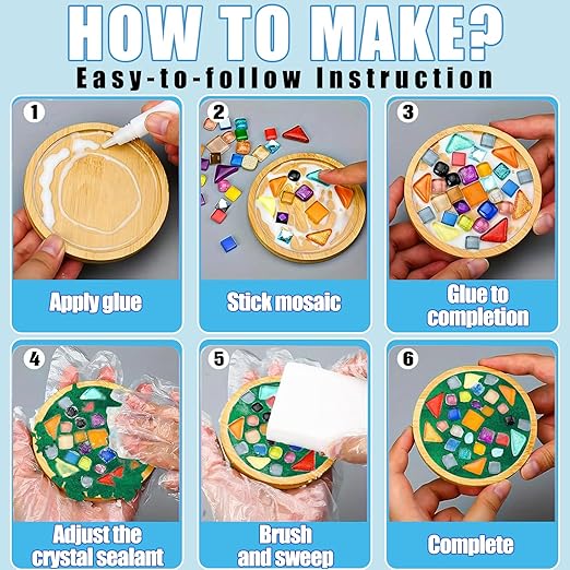 OOTDART Mosaic Crystal Grout, Mosaics Tile Tools, Mosaic Tile Accessories – Essential for Handmade Grouting and Perfect for DIY Craft Projects (Green, 4.5oz)