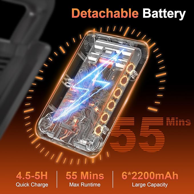 Cordless Vacuum Cleaners for Home, 600W 50KPA 55Mins Self-Standing Stick Vacuum with LED Display, Anti-Tangle, Wall Mount, Lightweight, Rechargeable Wireless Vacumm for Pet Hair, Carpet and Floor